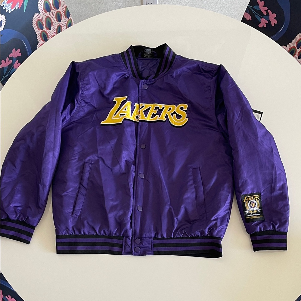 NBA Lakers Purple Bomber Jacket